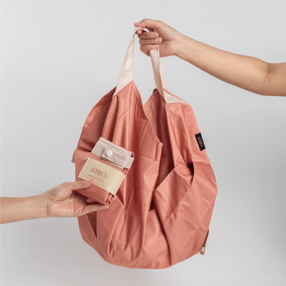 Ann’s Exclusive Foldable Bag - Peach